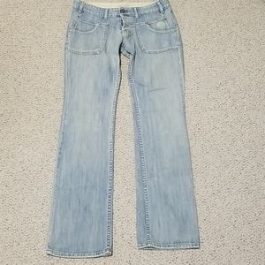 FCUK Light Blue Boot Cut Jeans, Size 8